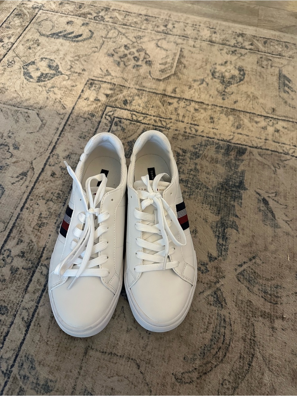 Tommy Hilfiger White Textile Slip-On Sneaker